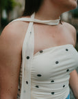 JDY Elsa top white