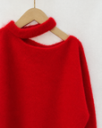 Off shoulder pull TU RED