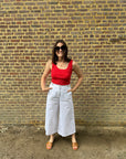 JDY Aura pants white