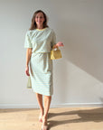 JDY Terry dress Blue/Yellow