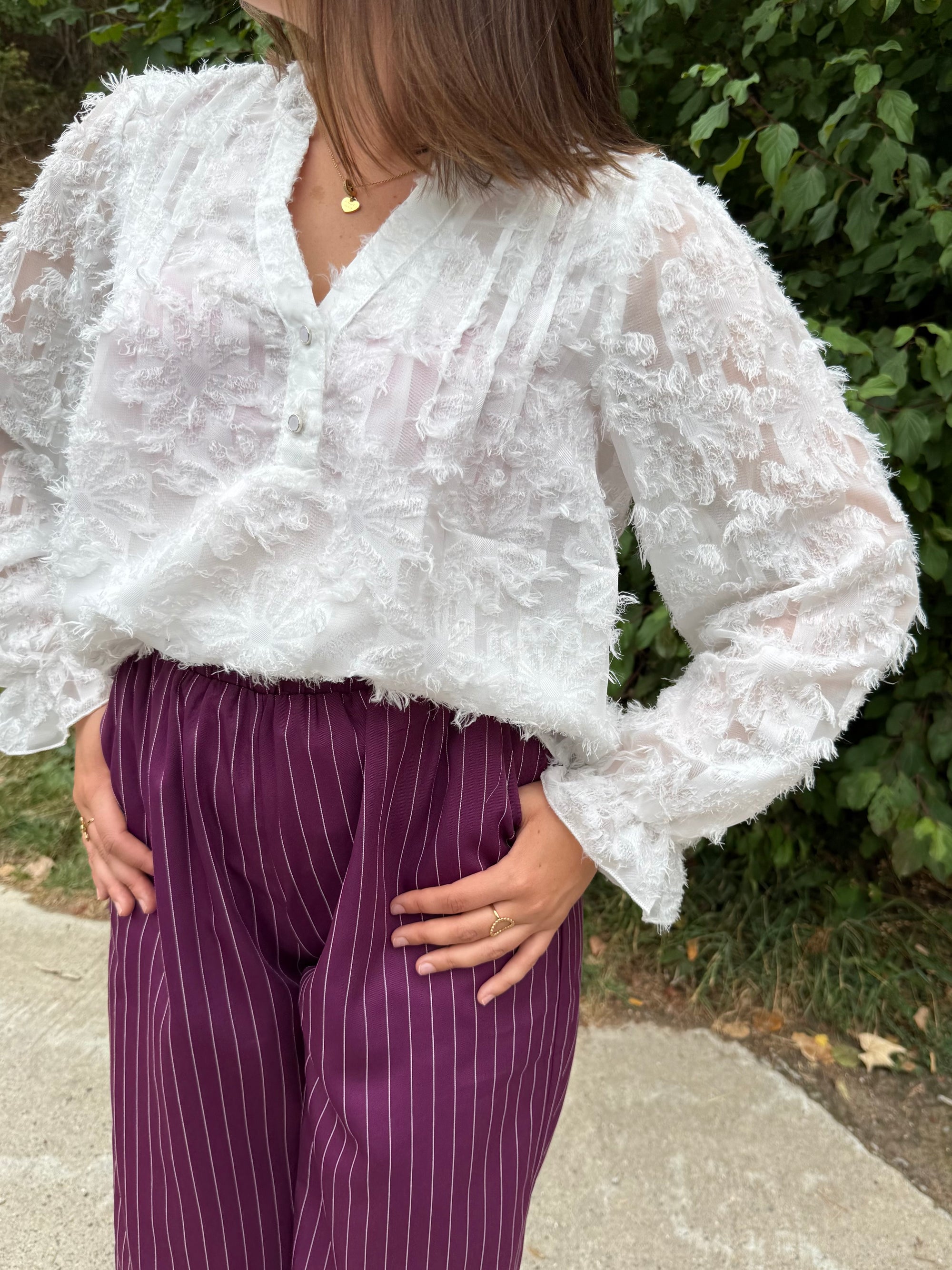 Detail white blouse