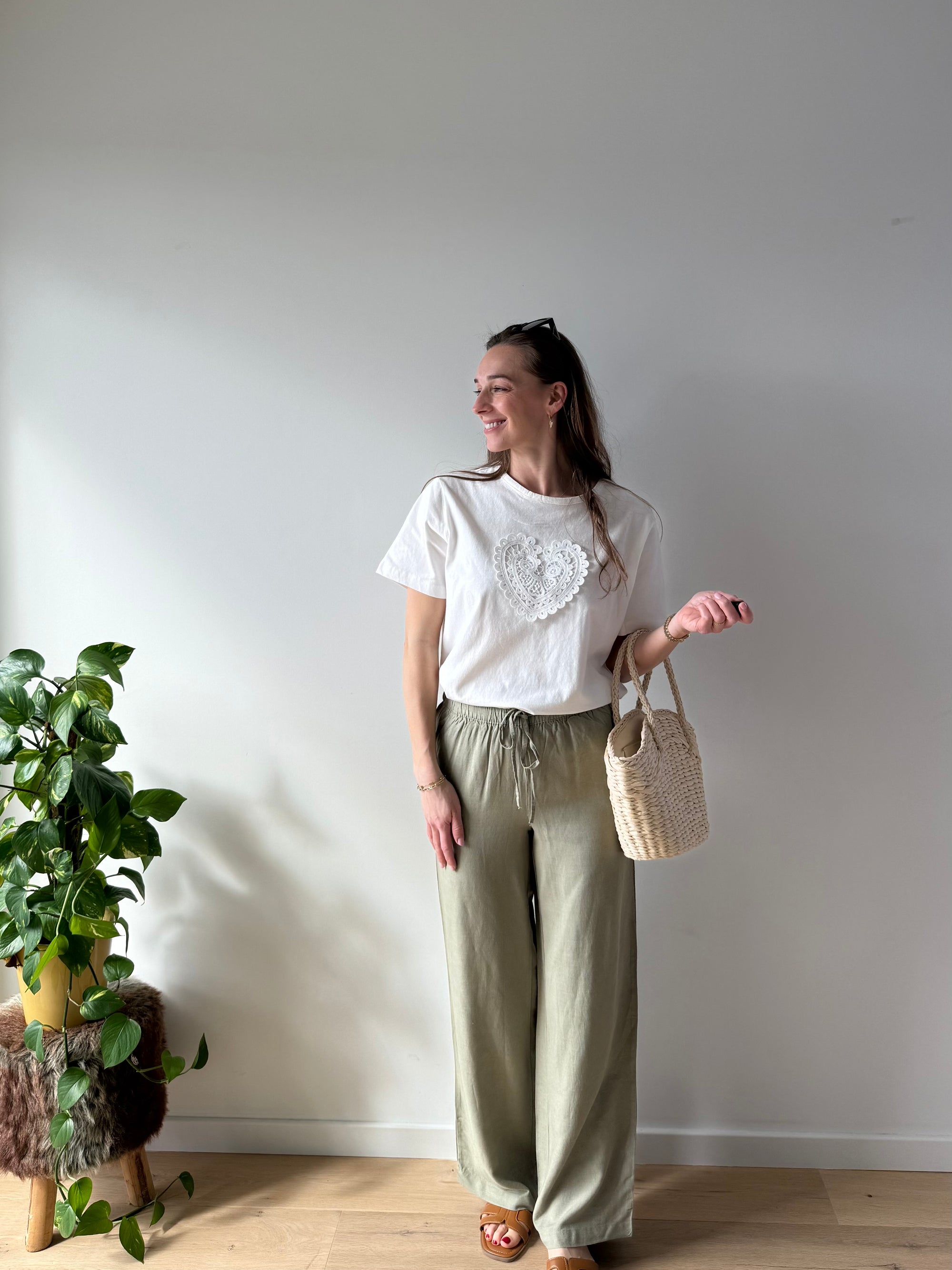 JDY Caya pants green
