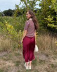 Selana skirt bordeaux TU