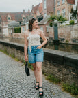 JDY Elsa top white