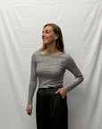 Ichi Cella longsleeve groen/wit