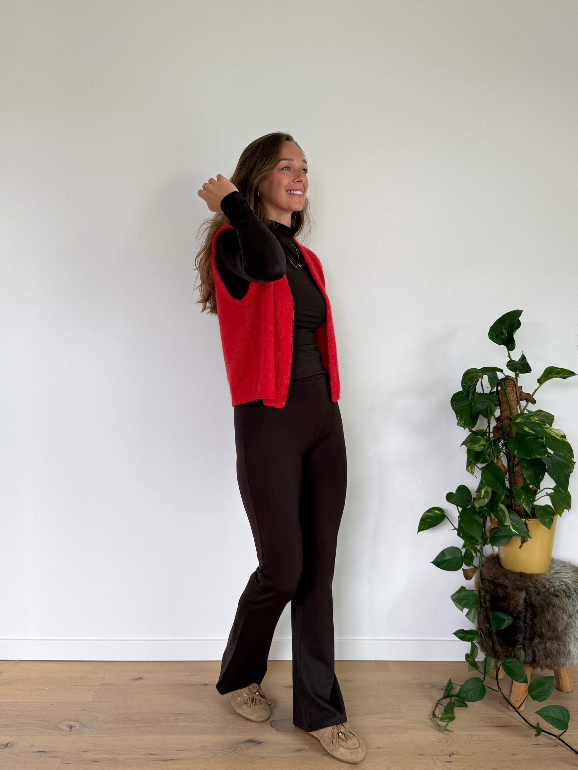 JDY pretty flare broek Bruin