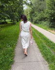Ichi Linno skirt White