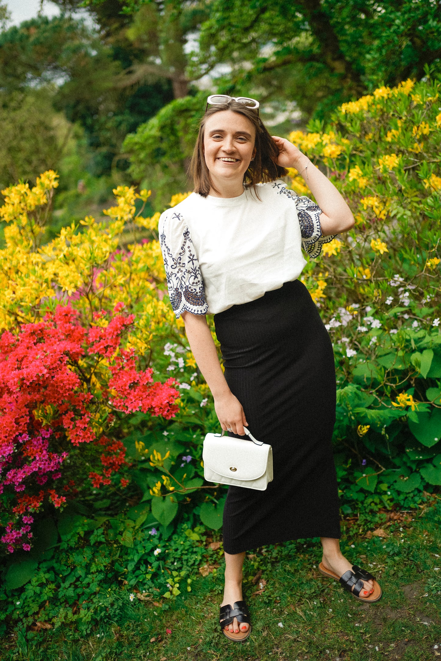 Only Emma Long Skirt Black