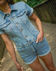 Only Castel Denim Playsuit
