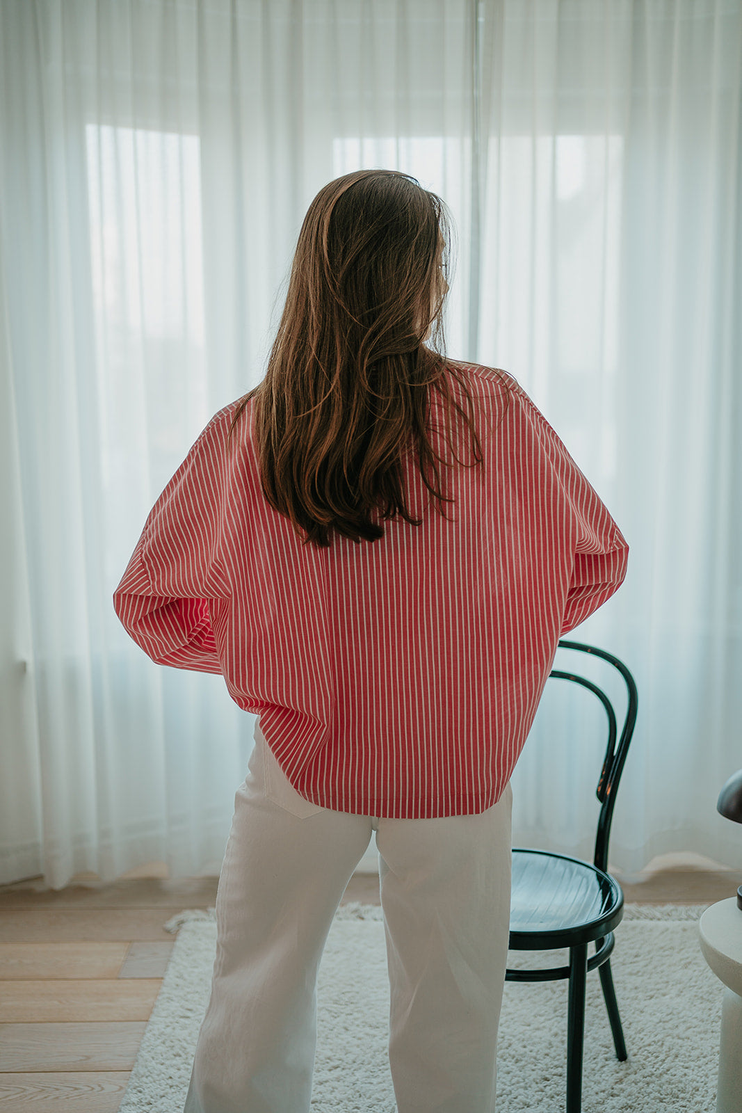 ICHI Giley blouse pink stripe