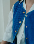 ICHI Fuma mouwloze vest Blue