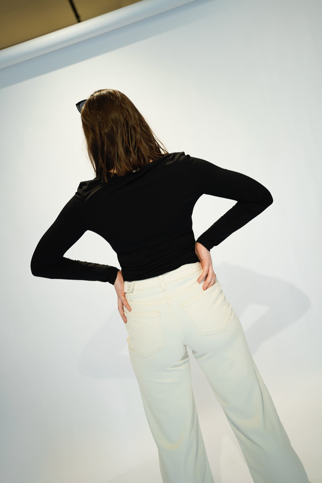 Jdy Misty Asymetric top Black