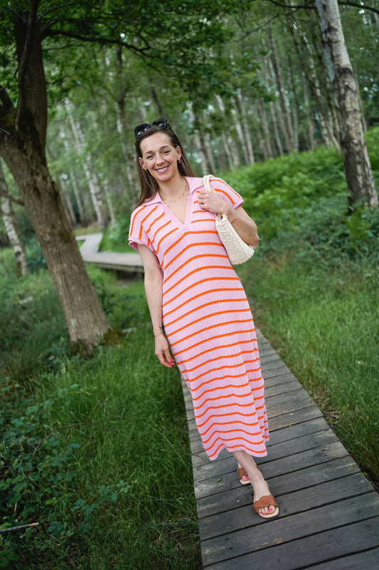 Lyna Dress Pink/Orange TU