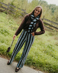 Striped pants blauw/bruin