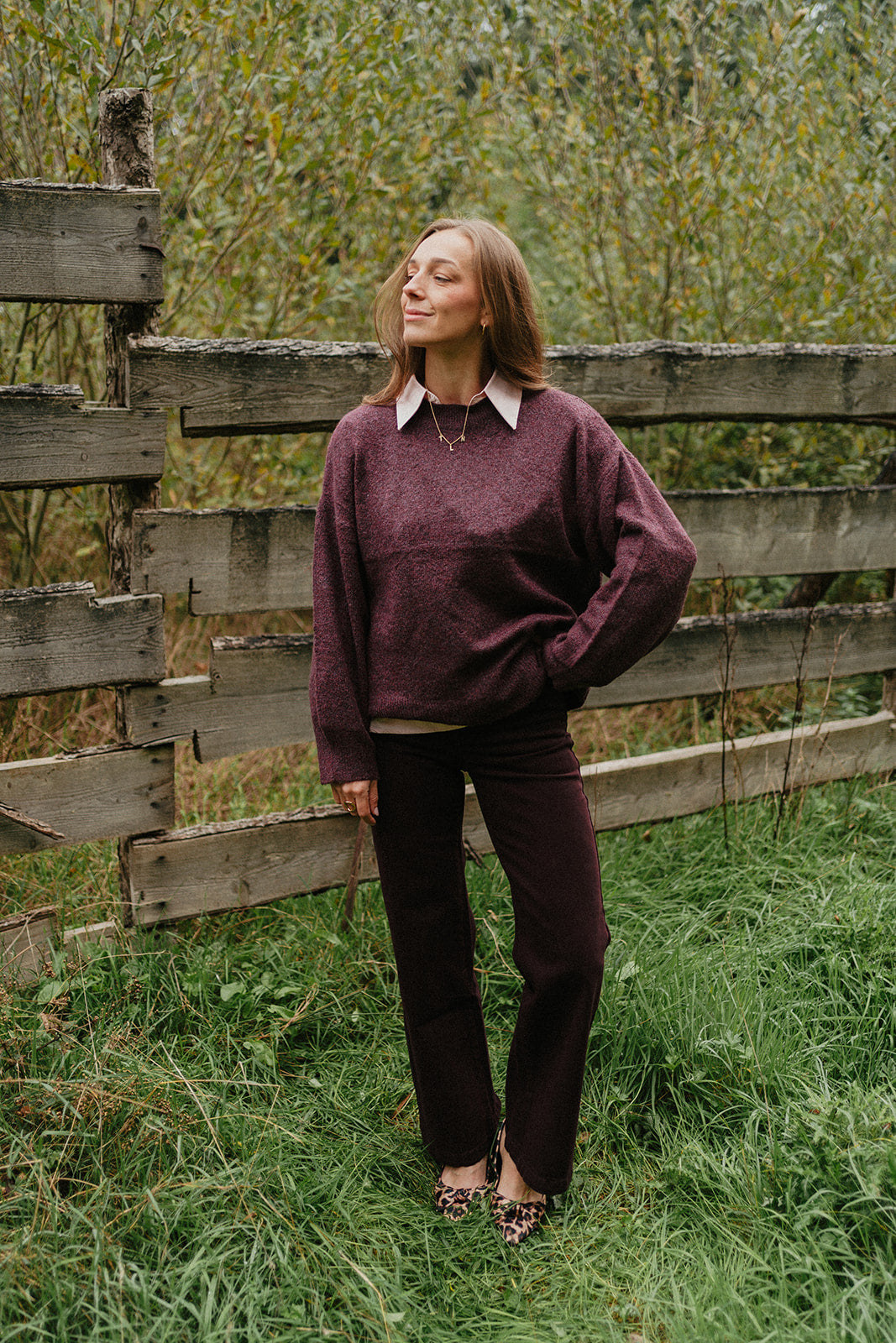 JDY Sonja knit paars