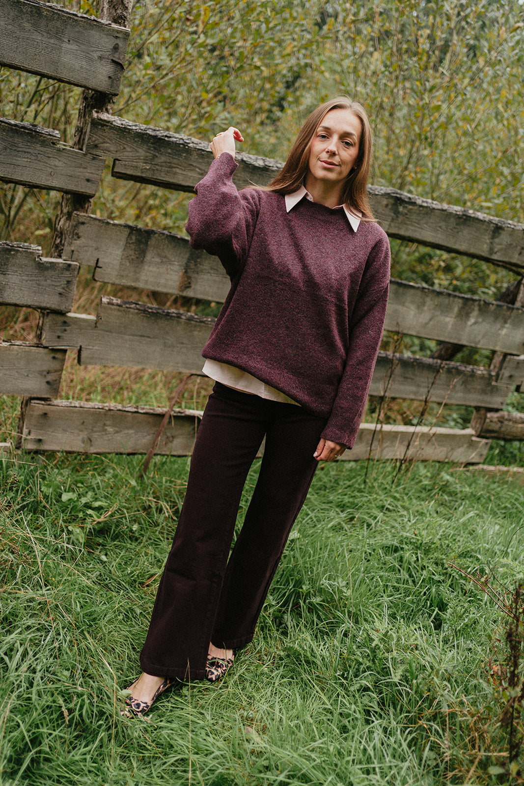 JDY Sonja knit paars