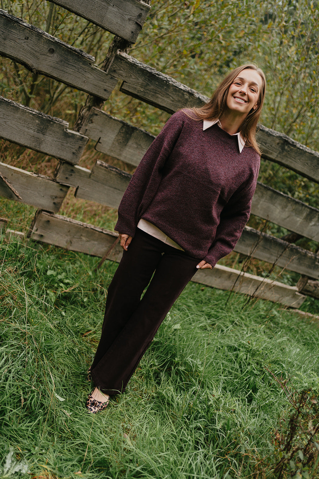 JDY Sonja knit paars