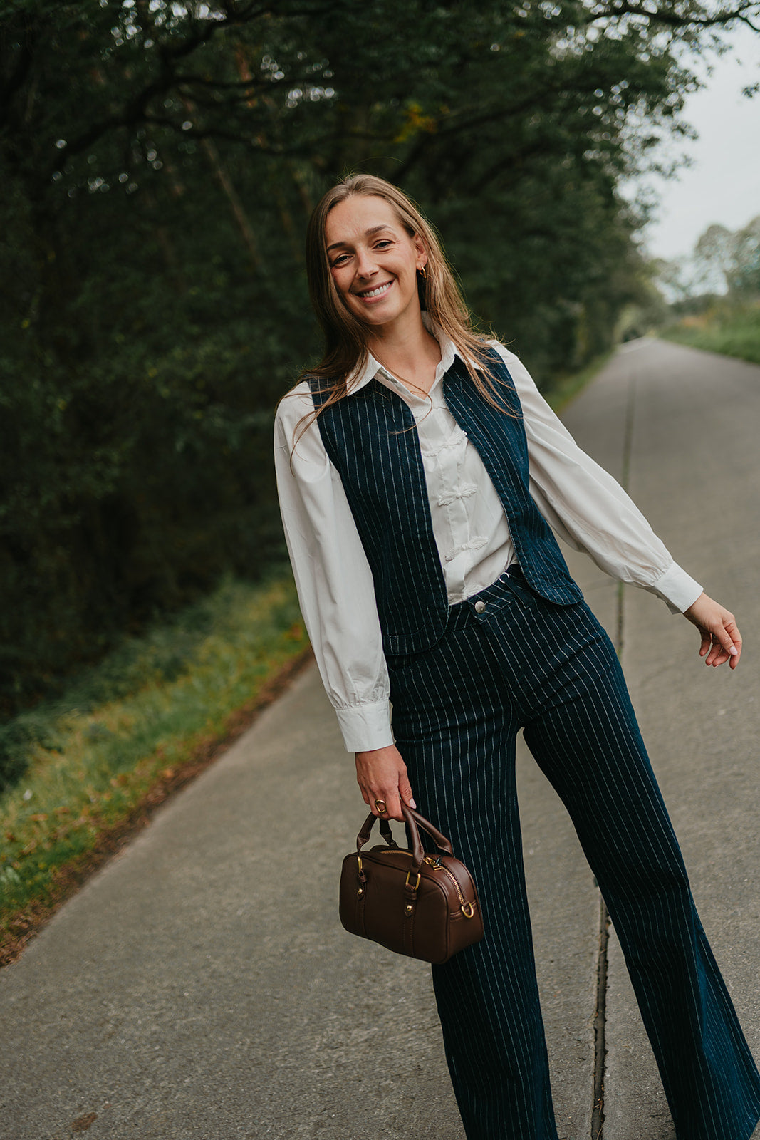 The striped jeans