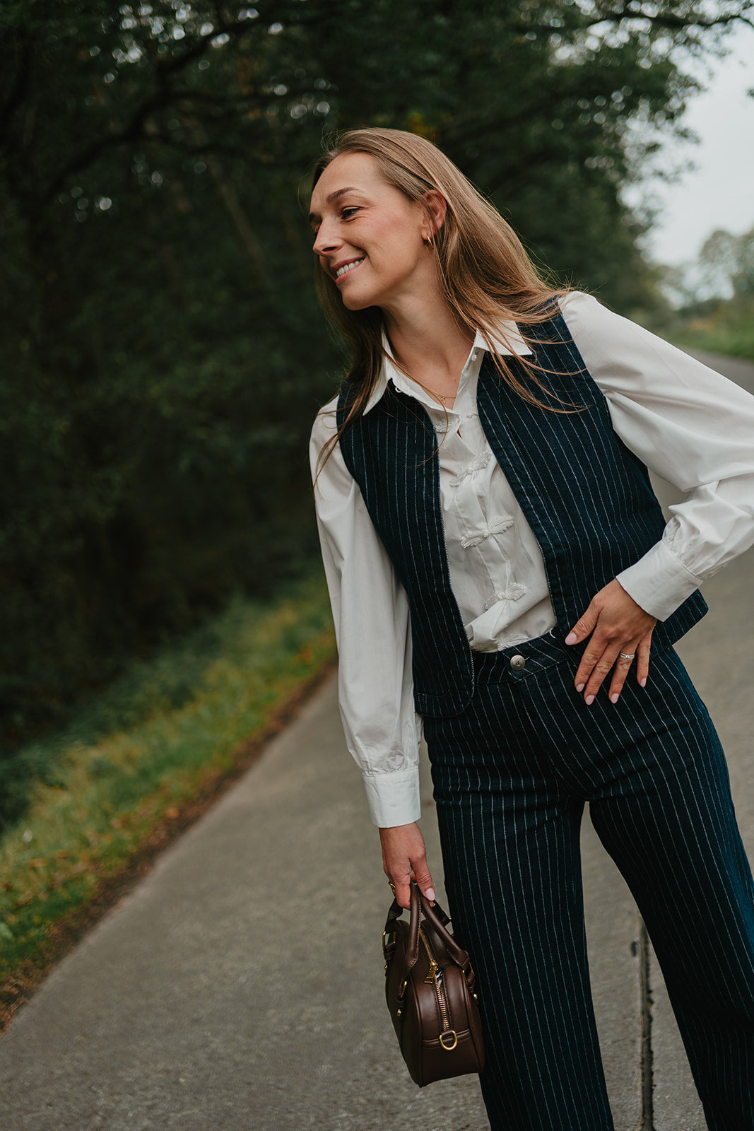 The striped jeans