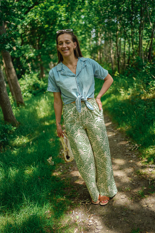 Only Paula Tie Shirt Denim