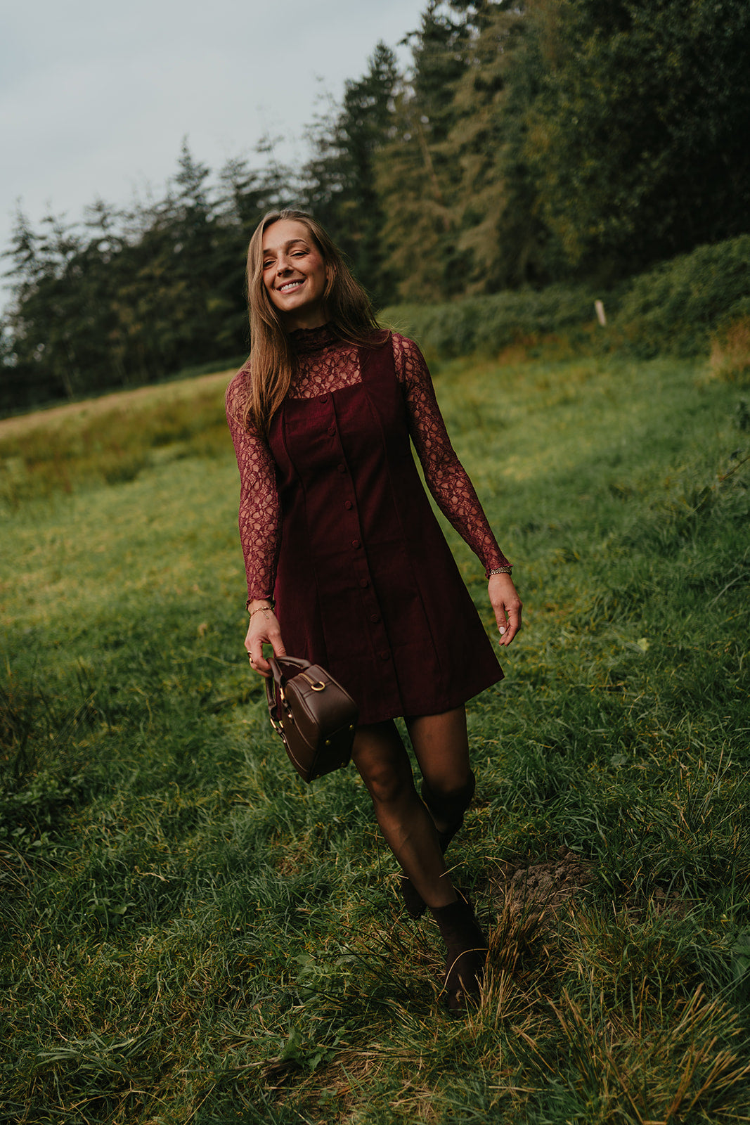 Lace longsleeve bordeaux