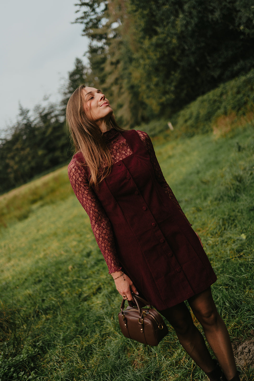 Lace longsleeve bordeaux