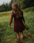 Lima bordeaux jurk TU