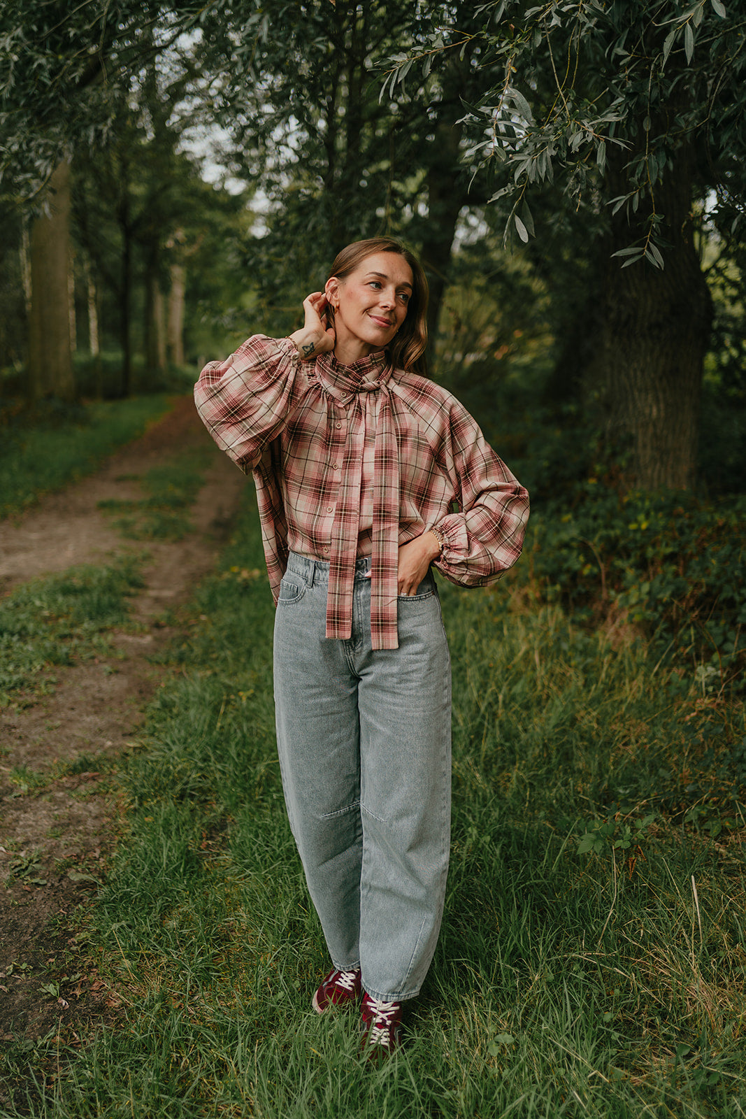 Brandy balloon jeans grey