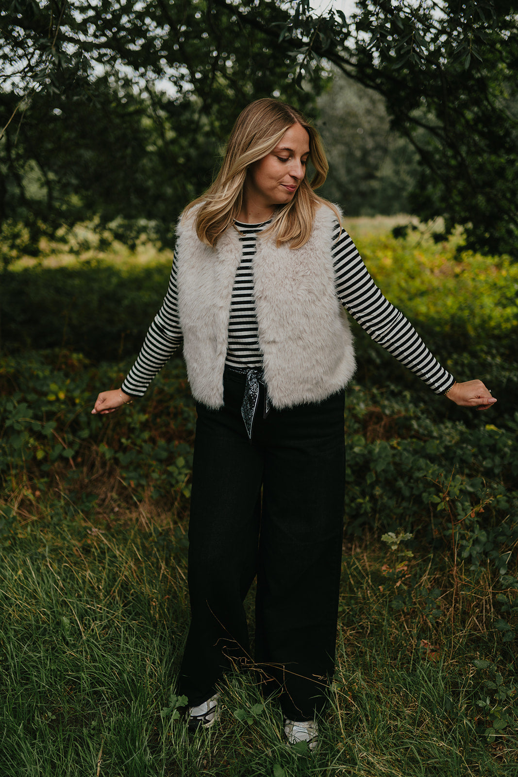 JDY Ora Faux Fur wit