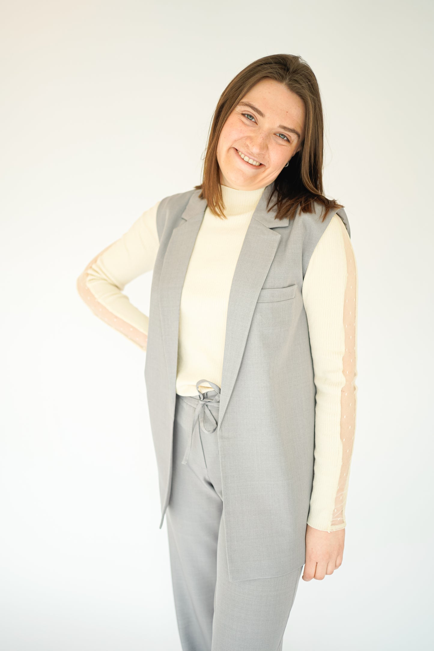 Lara Long Sleeve Ecru