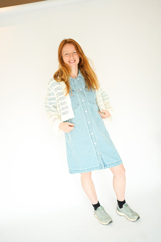 Only Lykke Knit Cardigan Ecru