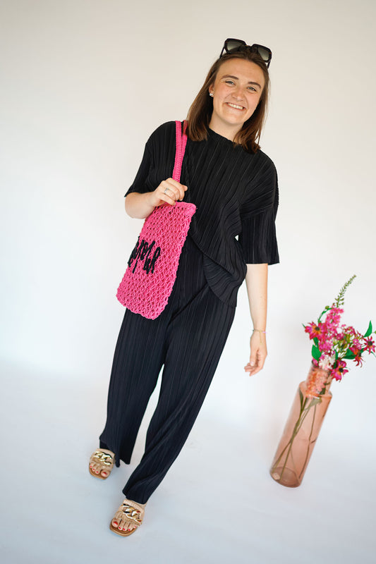 Only Ravenna Plissé Pants Black