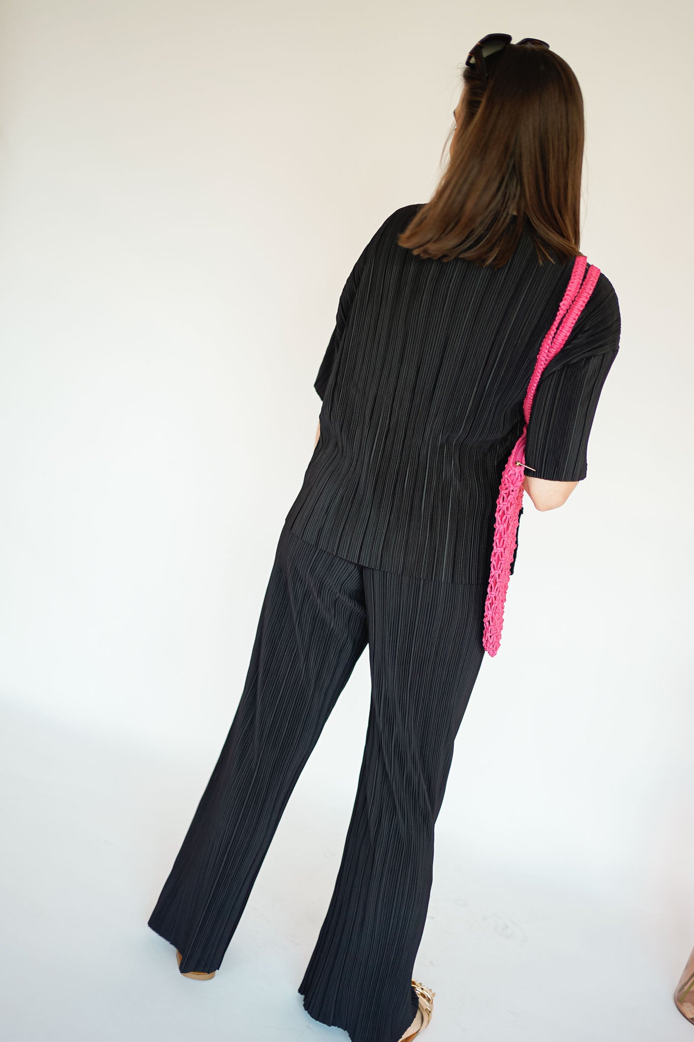 Only Ravenna Plissé Pants Black