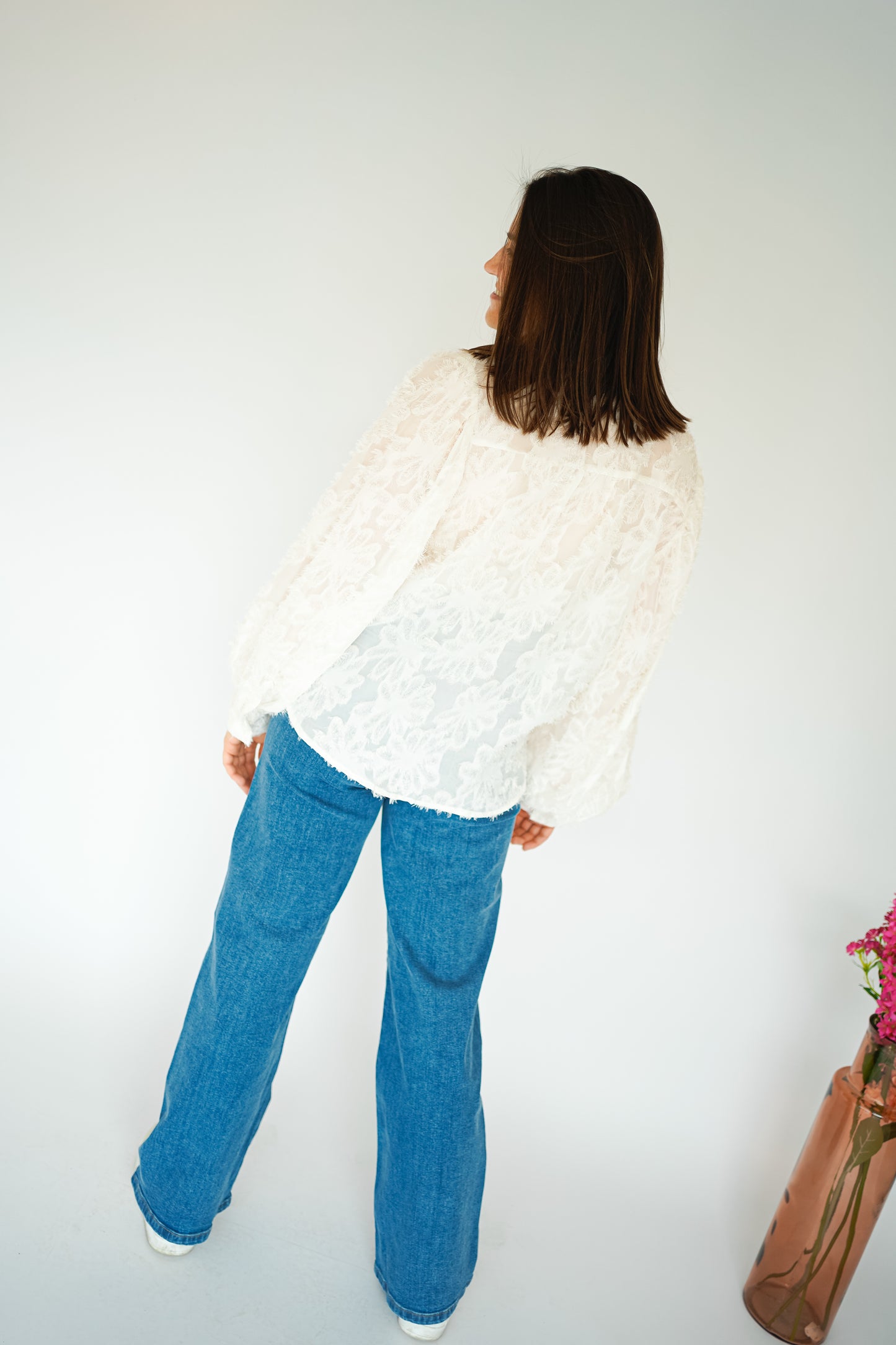 JDY Vanessa High Waisted Wide Leg Jeans