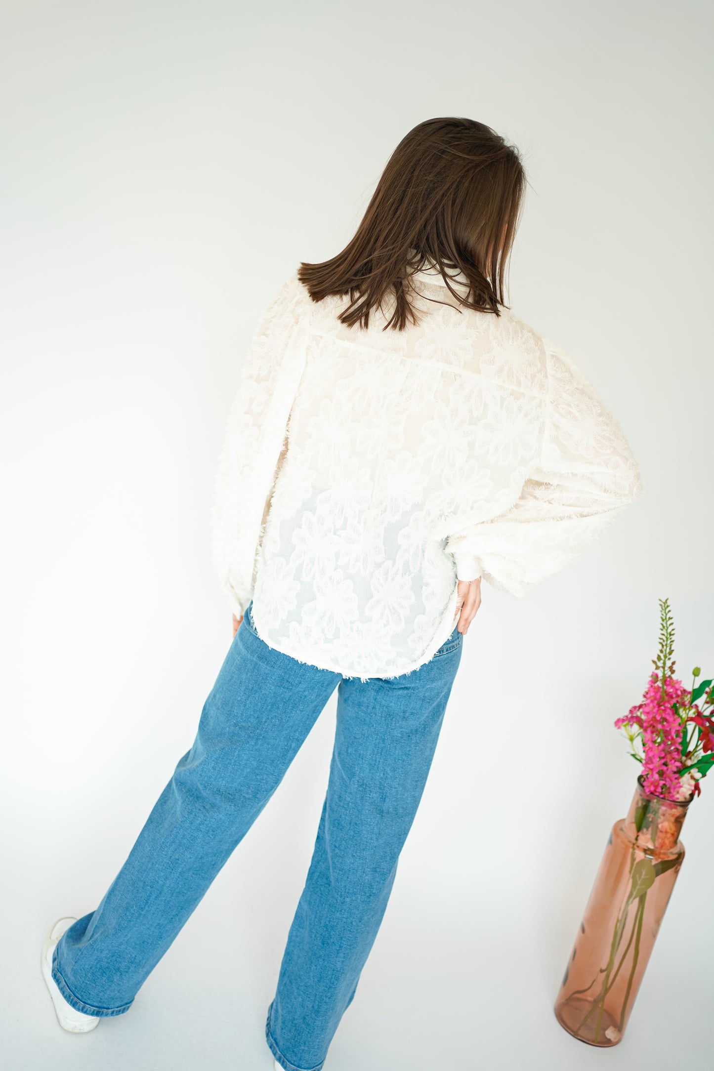 JDY Vanessa High Waisted Wide Leg Jeans
