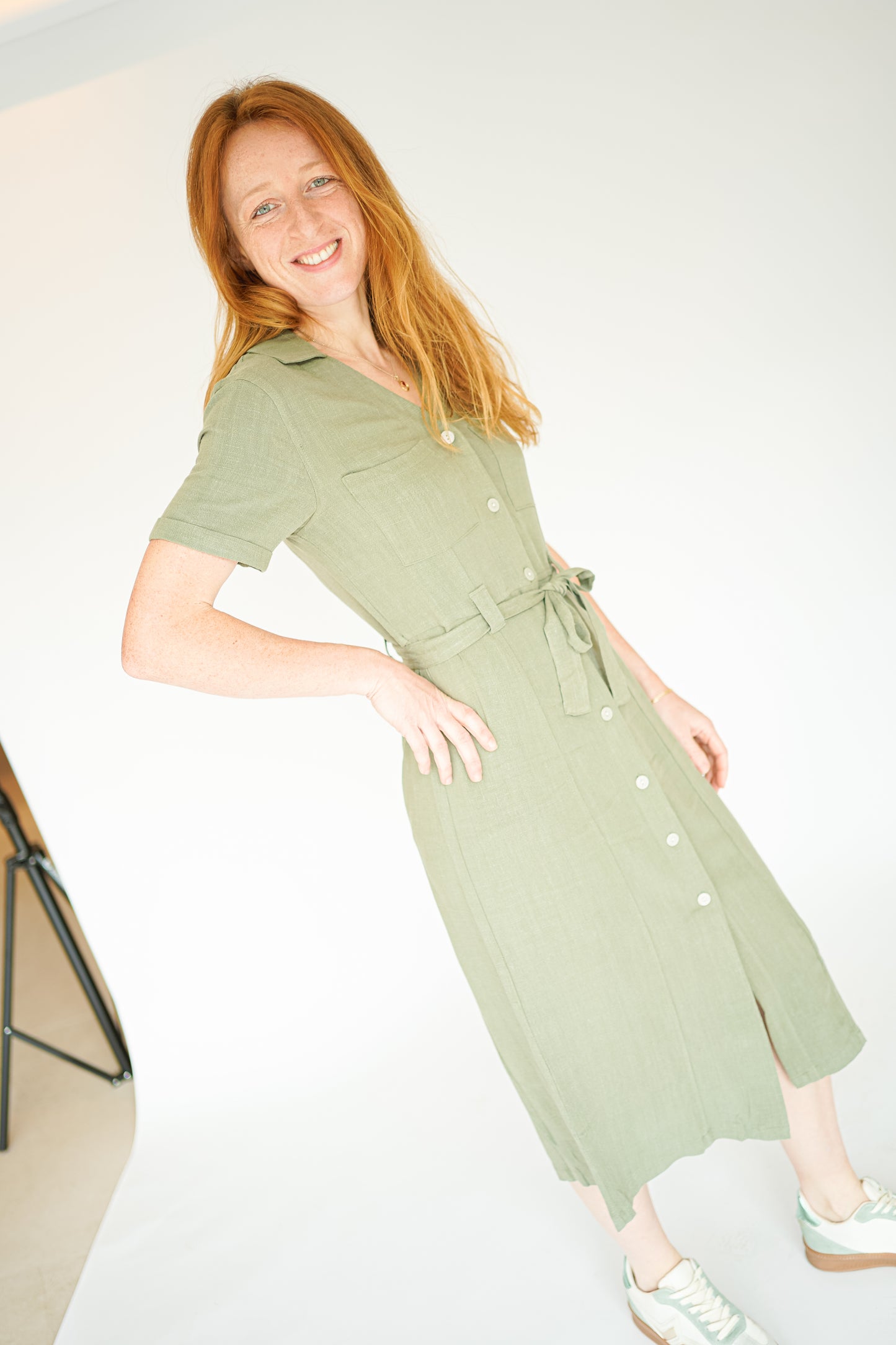 ONLY Siesta lin Shirtdress Kaki