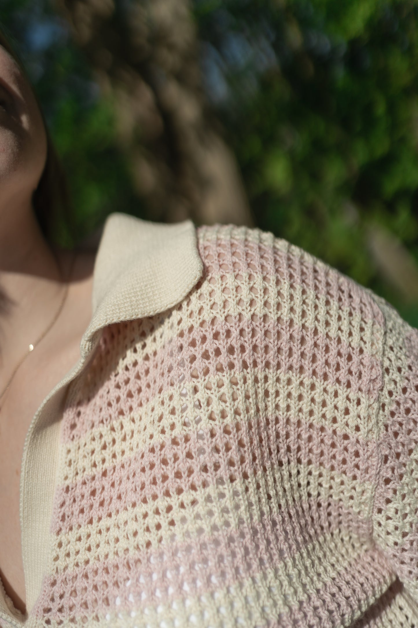 JDY Tikka Knit Polo Pink