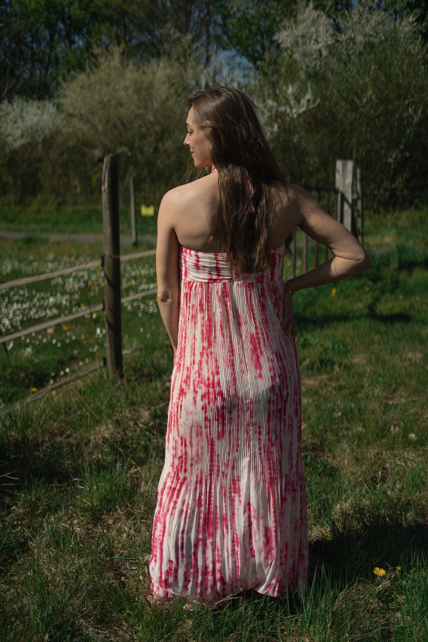 Ichi Neally Dress Pink