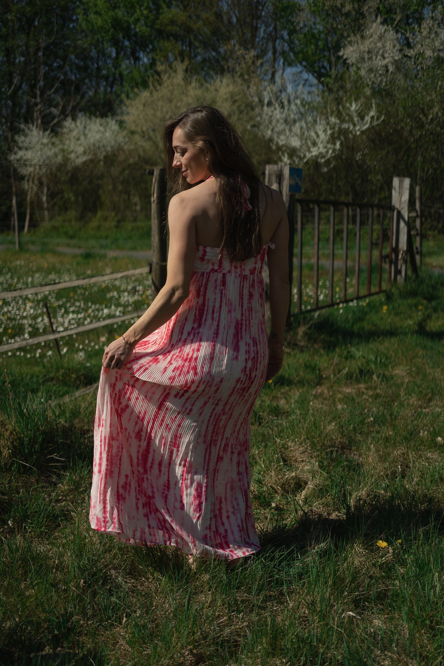 Ichi Neally Dress Pink