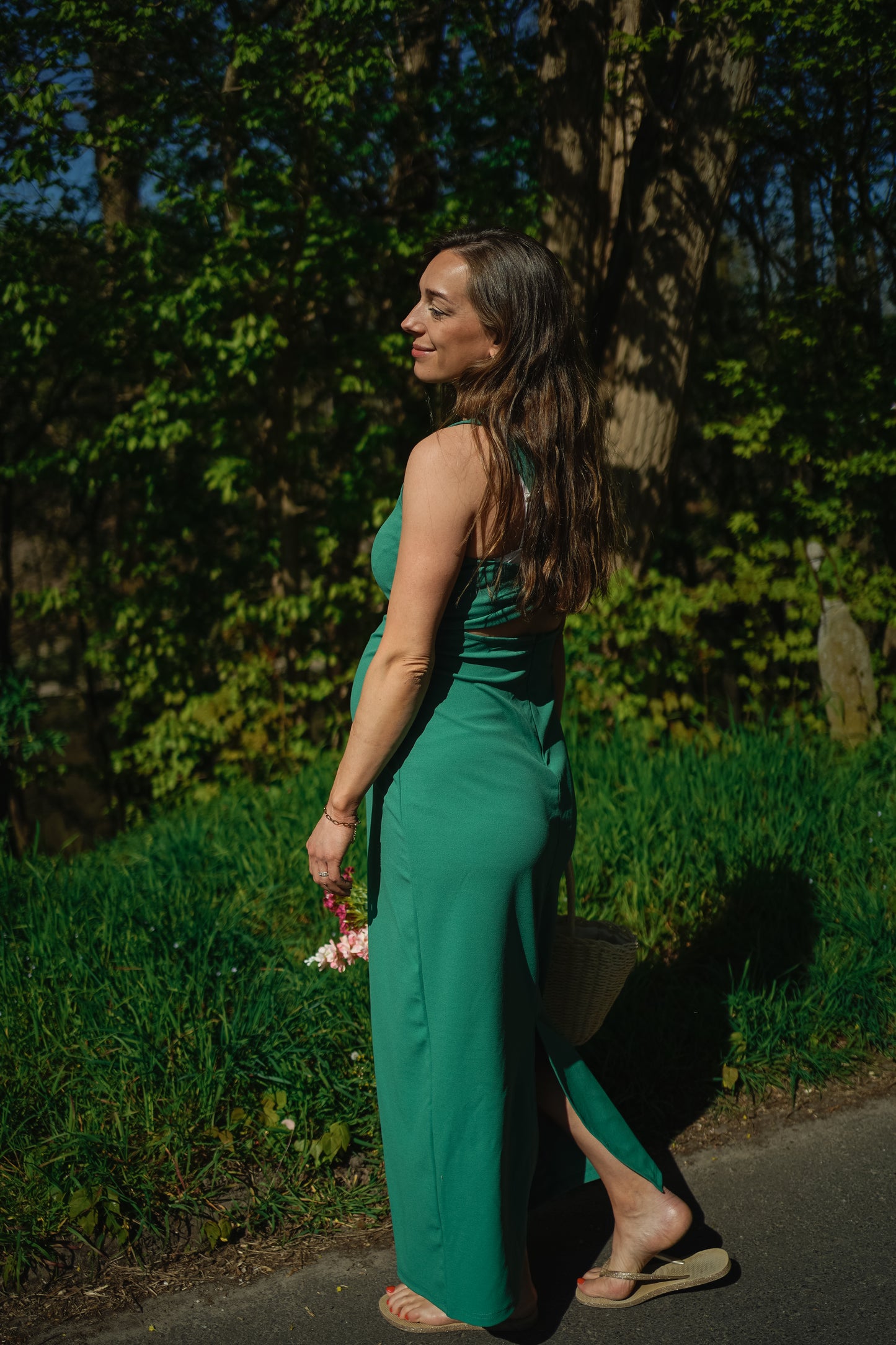 Ichi Katine Dress Green