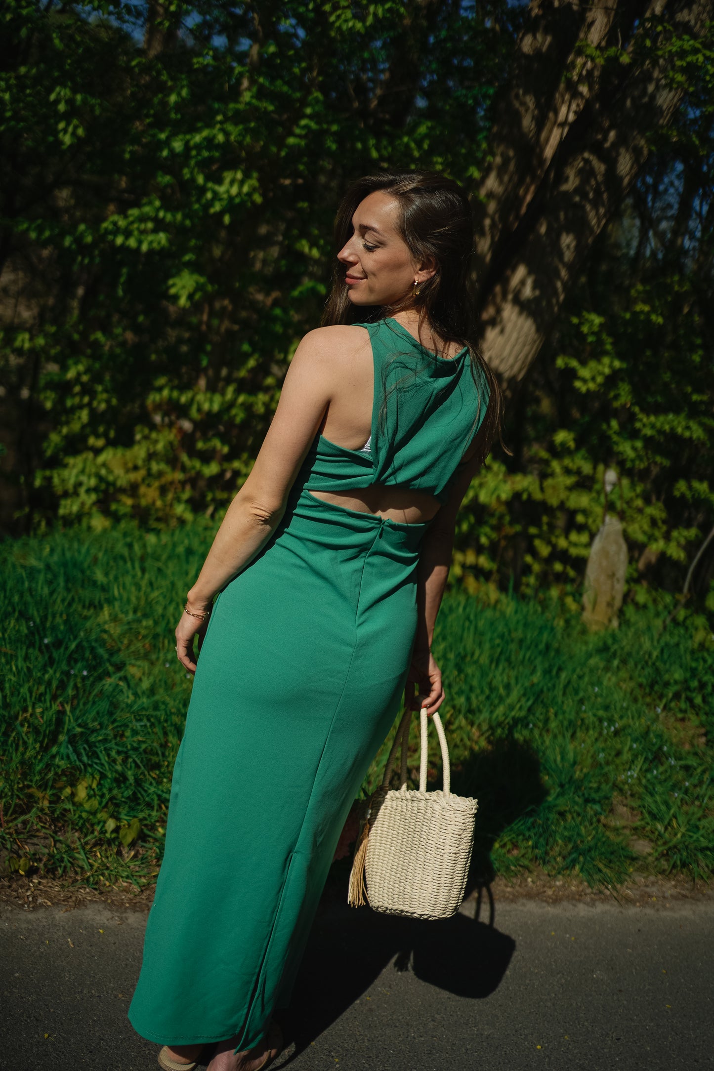 Ichi Katine Dress Green