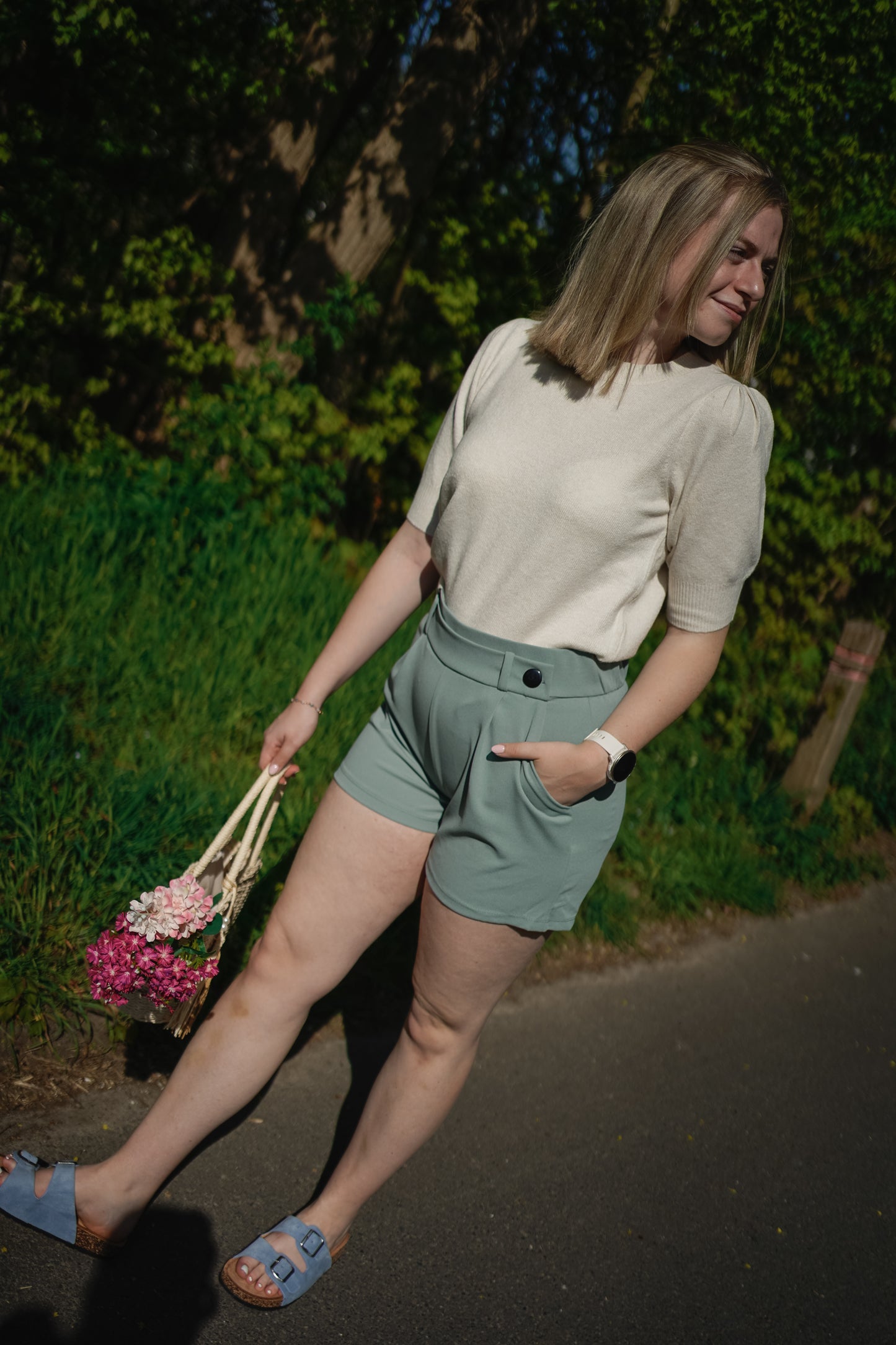 JDY Geggo Shorts Green