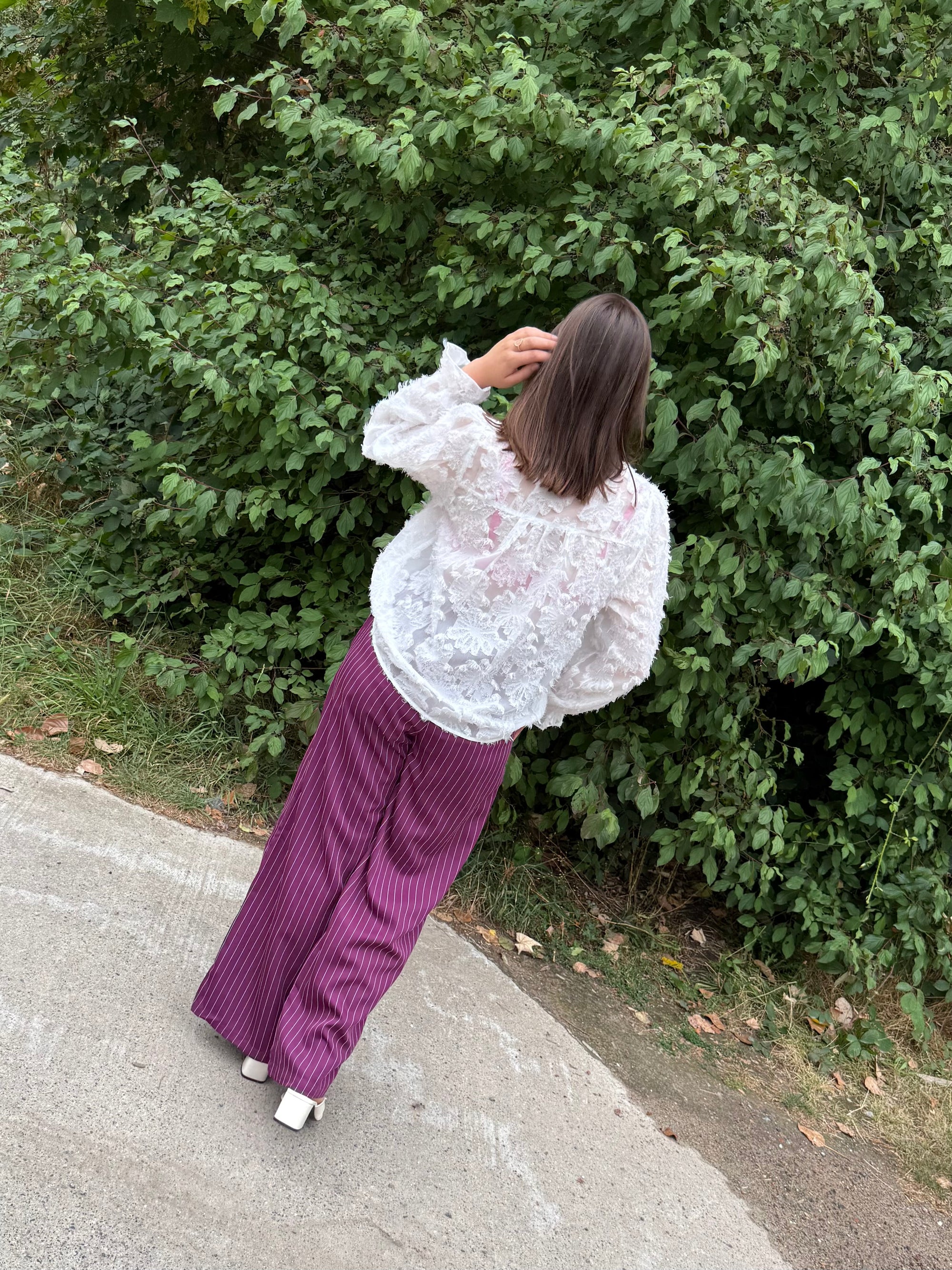 Detail white blouse