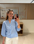 Elize Blouse Blue Ruit