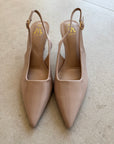 Pink slingback heels
