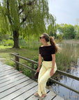 JDY Astra off shoulder knit brown