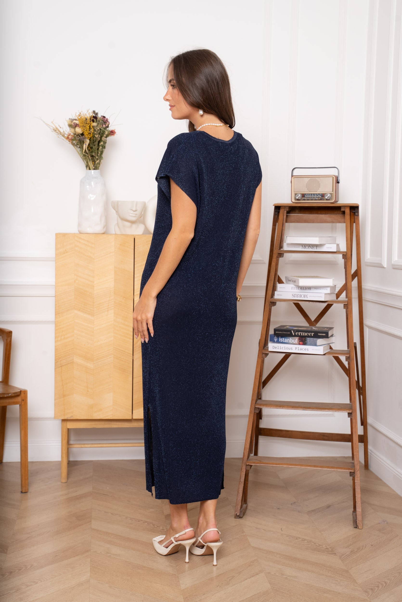 Lizzie blue dress glitter TU