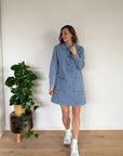 Nina dress Mid blue