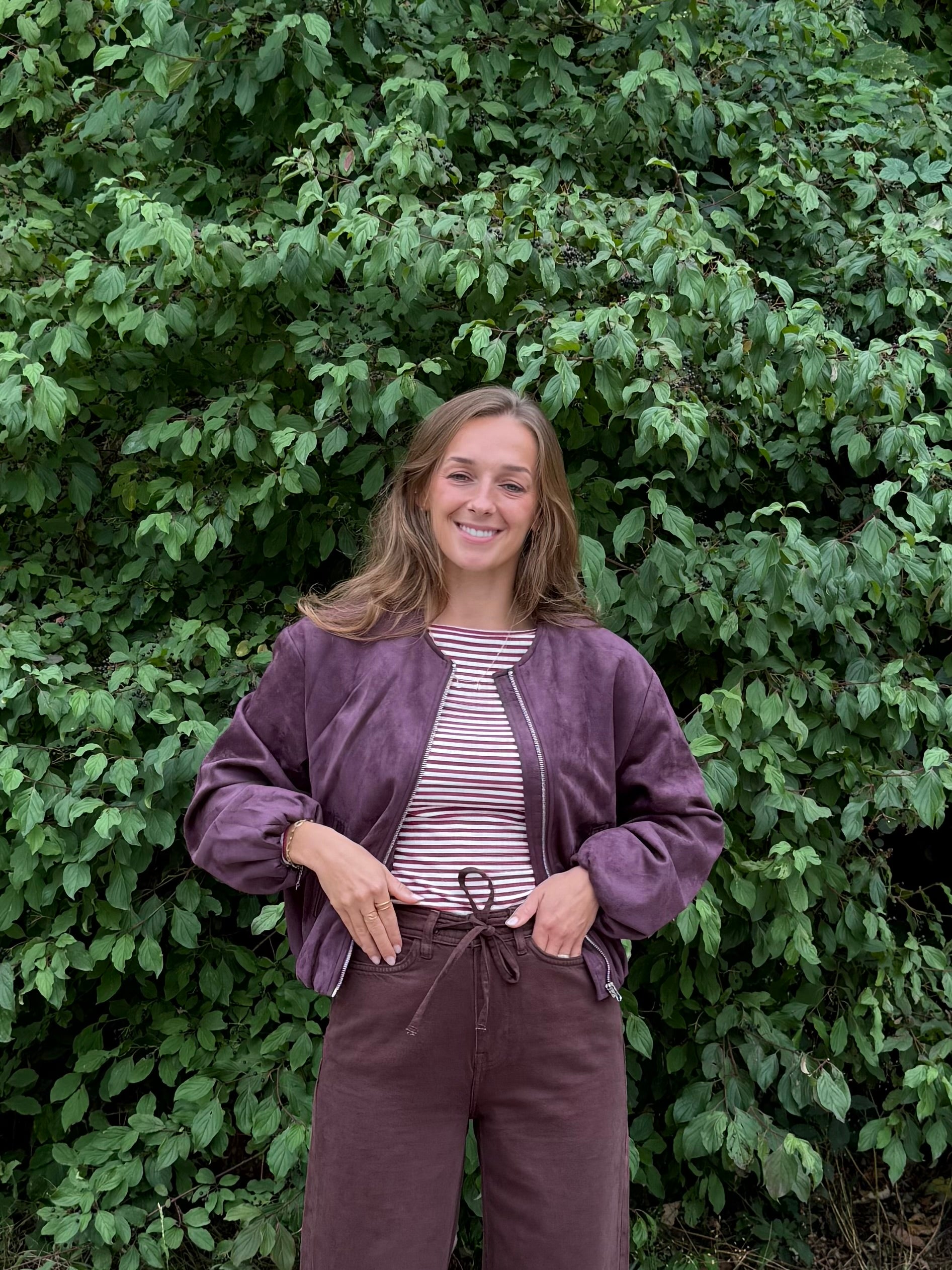 JDY Nia jacket aubergine