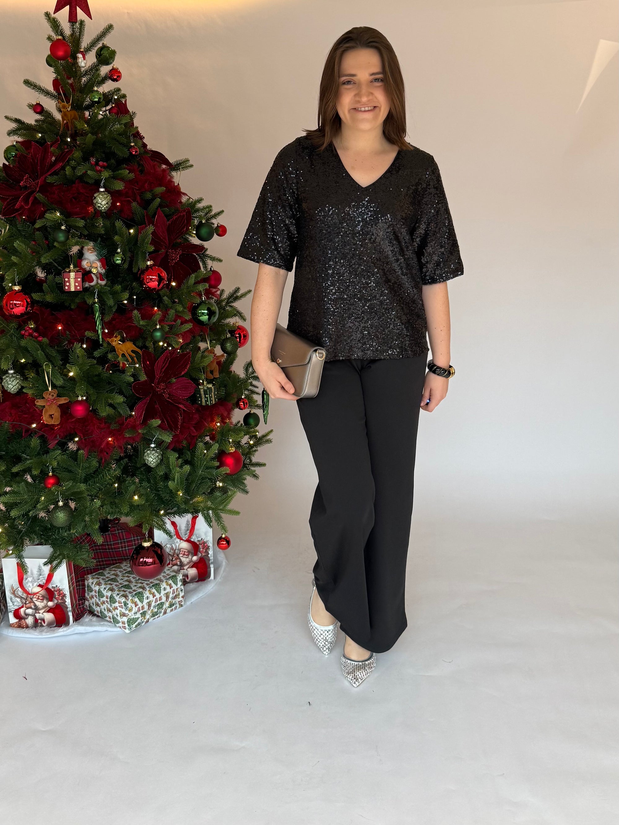 Ichi Fauca Glitter top